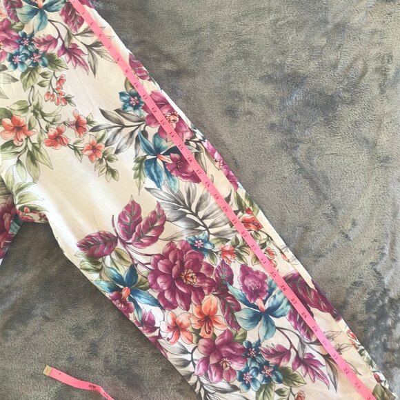 Bryn Walker lounge set women's L floral Linen Italian fabric US lagenlook gift - Picture 14 of 14